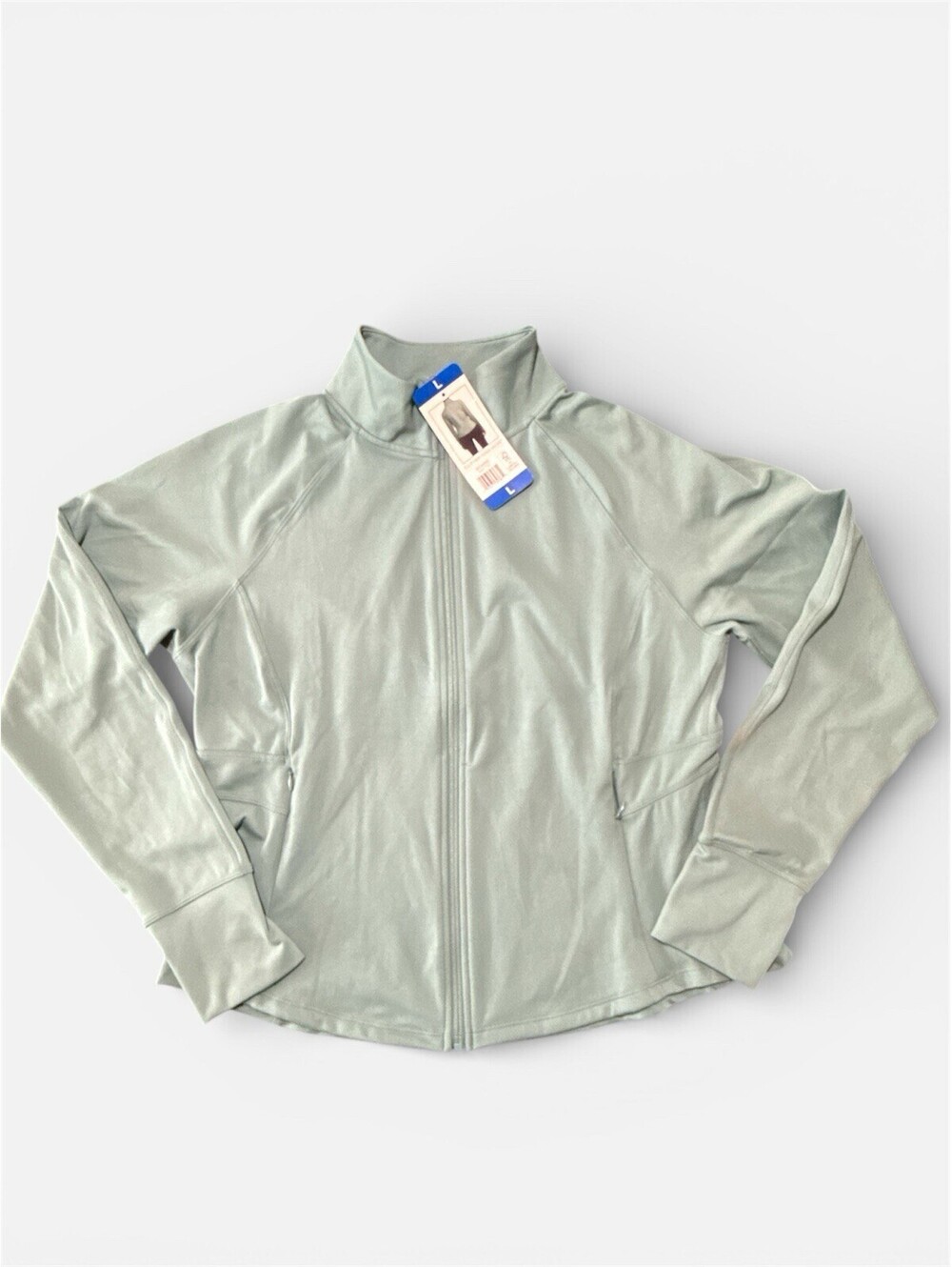Jockey Tulip Hem Yoga Jacket in Arctic,‎ Size Large